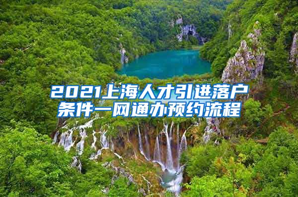 2021上海人才引进落户条件一网通办预约流程