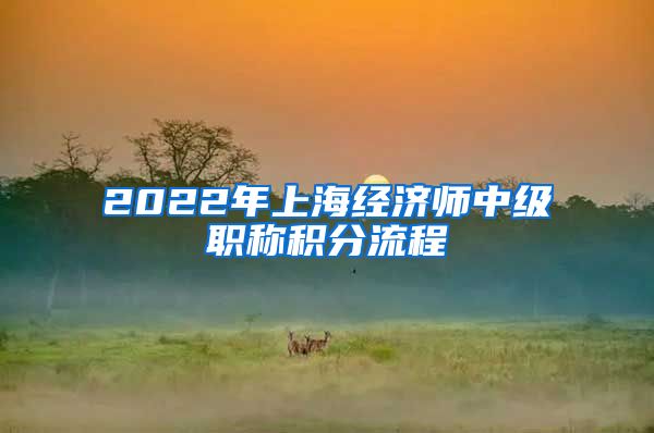 2022年上海经济师中级职称积分流程