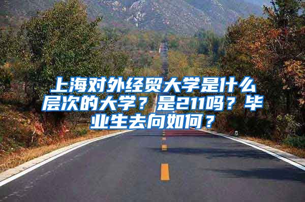 上海对外经贸大学是什么层次的大学？是211吗？毕业生去向如何？