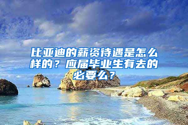 比亚迪的薪资待遇是怎么样的？应届毕业生有去的必要么？