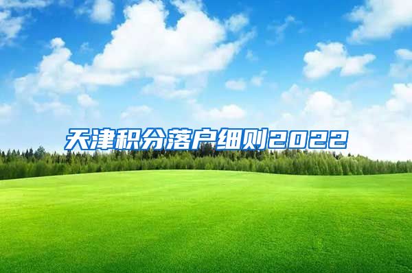 天津积分落户细则2022