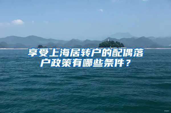 享受上海居转户的配偶落户政策有哪些条件？