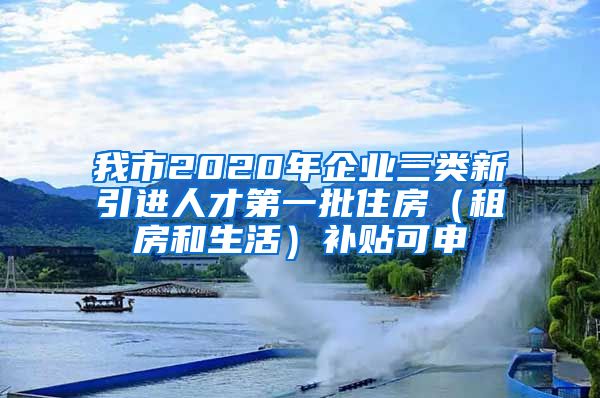 我市2020年企业三类新引进人才第一批住房（租房和生活）补贴可申