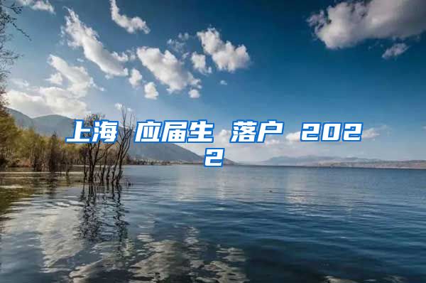 上海 应届生 落户 2022