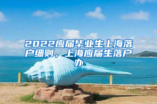 2022应届毕业生上海落户细则，上海应届生落户办