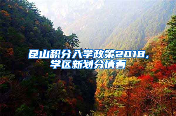 昆山积分入学政策2018,学区新划分请看