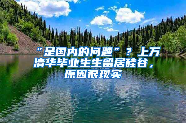 “是国内的问题”？上万清华毕业生生留居硅谷，原因很现实