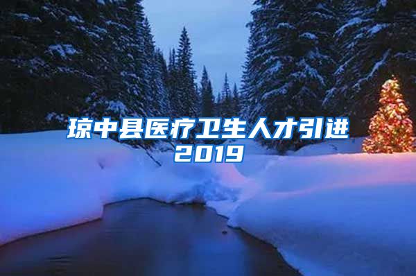 琼中县医疗卫生人才引进2019