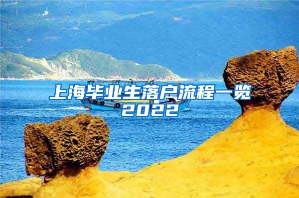 上海毕业生落户流程一览2022