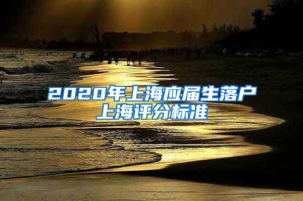 2020年上海应届生落户上海评分标准