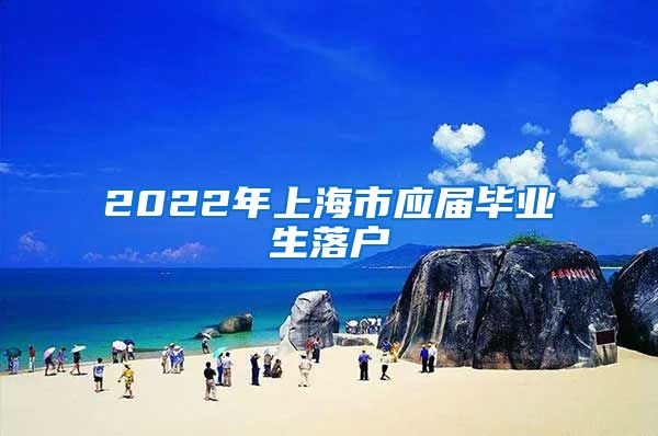 2022年上海市应届毕业生落户