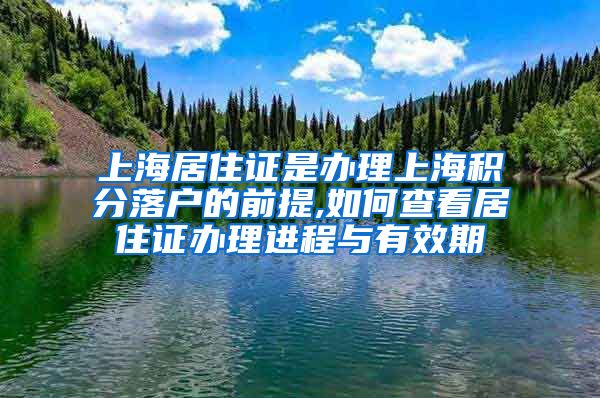 上海居住证是办理上海积分落户的前提,如何查看居住证办理进程与有效期