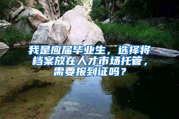 我是应届毕业生，选择将档案放在人才市场托管，需要报到证吗？