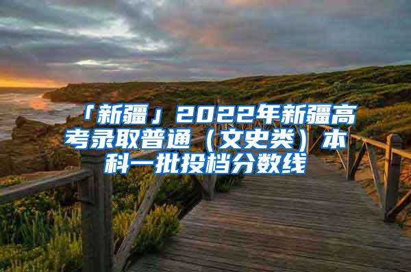 「新疆」2022年新疆高考录取普通（文史类）本科一批投档分数线