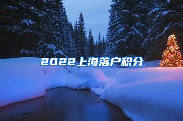 2022上海落户积分