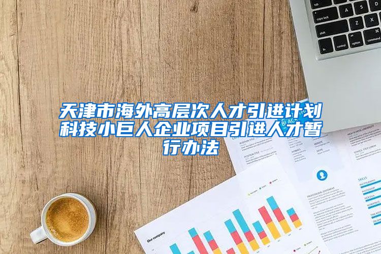 天津市海外高层次人才引进计划科技小巨人企业项目引进人才暂行办法