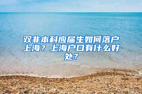 双非本科应届生如何落户上海？上海户口有什么好处？