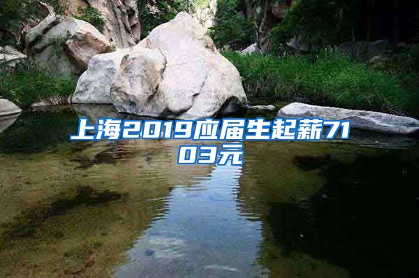 上海2019应届生起薪7103元