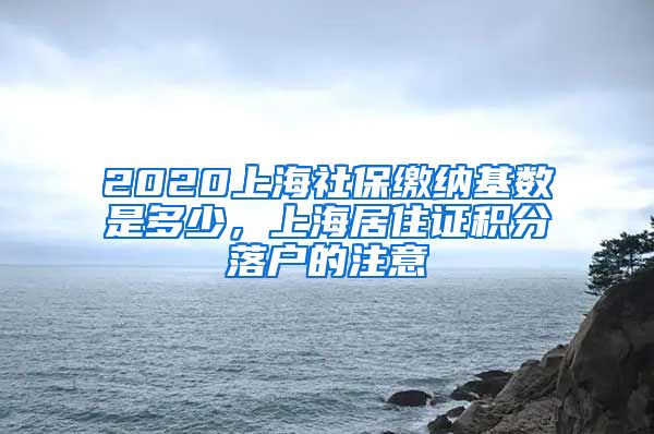 2020上海社保缴纳基数是多少，上海居住证积分落户的注意