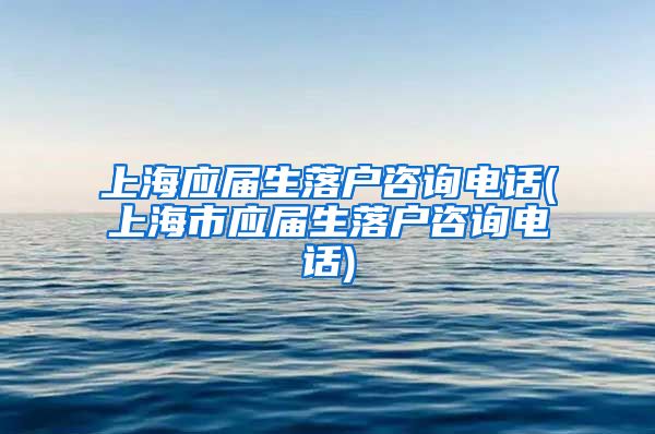 上海应届生落户咨询电话(上海市应届生落户咨询电话)