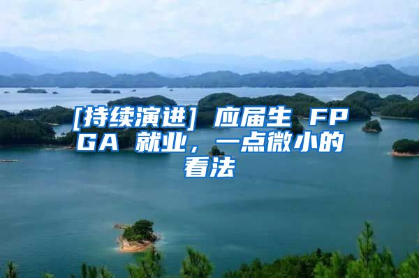 [持续演进] 应届生 FPGA 就业，一点微小的看法