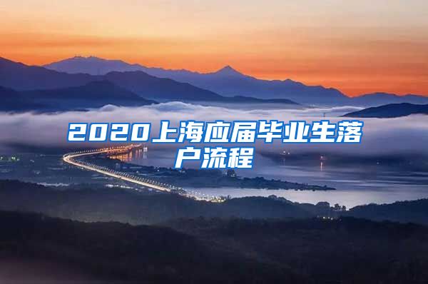 2020上海应届毕业生落户流程