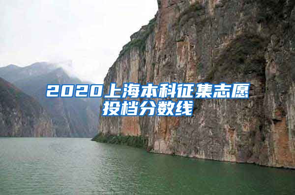 2020上海本科征集志愿投档分数线