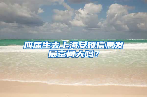 应届生去上海安硕信息发展空间大吗？