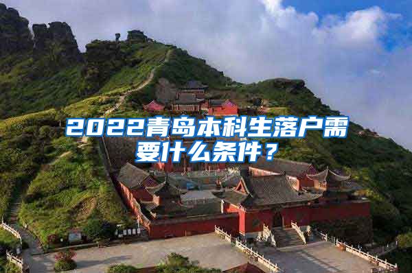 2022青岛本科生落户需要什么条件？