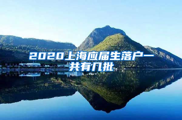 2020上海应届生落户一共有几批