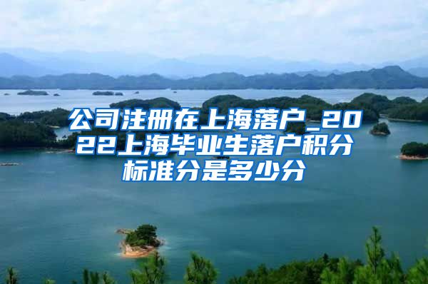 公司注册在上海落户_2022上海毕业生落户积分标准分是多少分