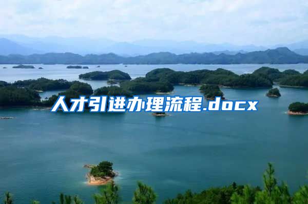 人才引进办理流程.docx