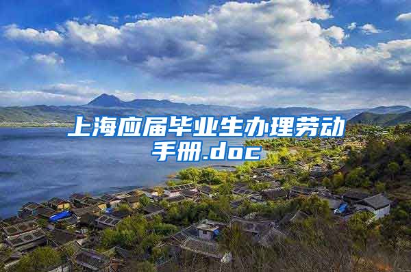 上海应届毕业生办理劳动手册.doc