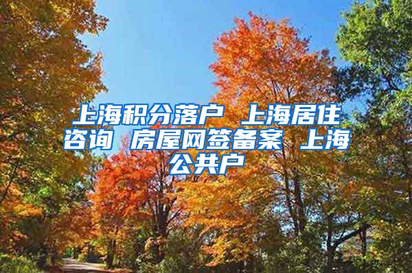 上海积分落户 上海居住咨询 房屋网签备案 上海公共户