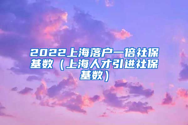 2022上海落户一倍社保基数（上海人才引进社保基数）