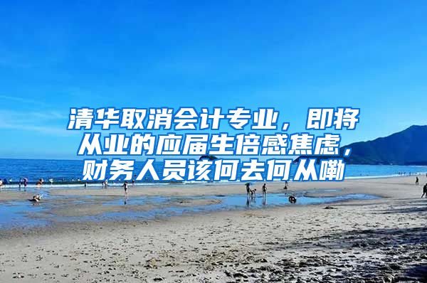 清华取消会计专业，即将从业的应届生倍感焦虑，财务人员该何去何从嘞