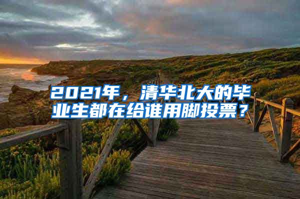 2021年，清华北大的毕业生都在给谁用脚投票？