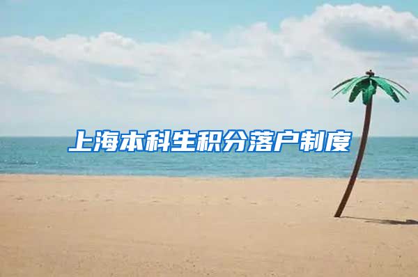 上海本科生积分落户制度