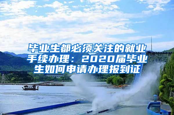 毕业生都必须关注的就业手续办理：2020届毕业生如何申请办理报到证