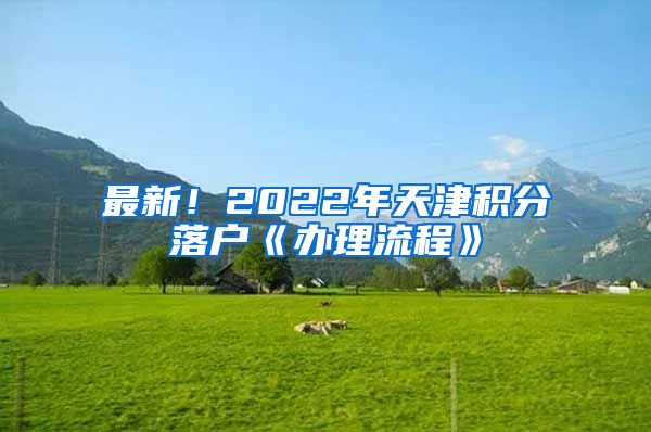 最新！2022年天津积分落户《办理流程》