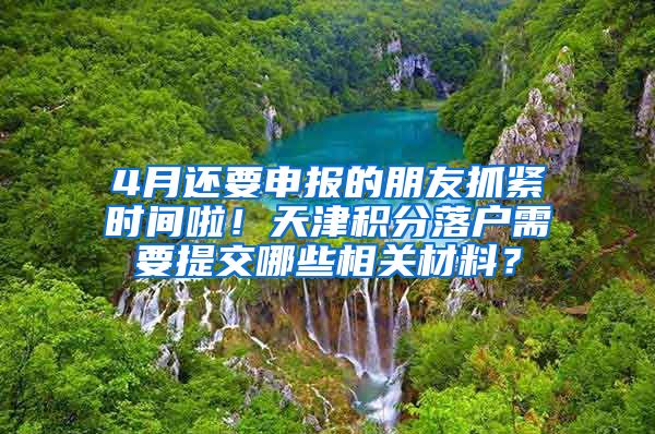 4月还要申报的朋友抓紧时间啦！天津积分落户需要提交哪些相关材料？