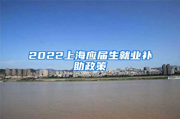 2022上海应届生就业补助政策