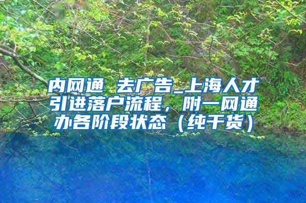 内网通 去广告_上海人才引进落户流程，附一网通办各阶段状态（纯干货）