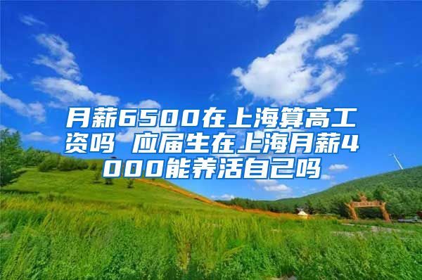 月薪6500在上海算高工资吗 应届生在上海月薪4000能养活自己吗