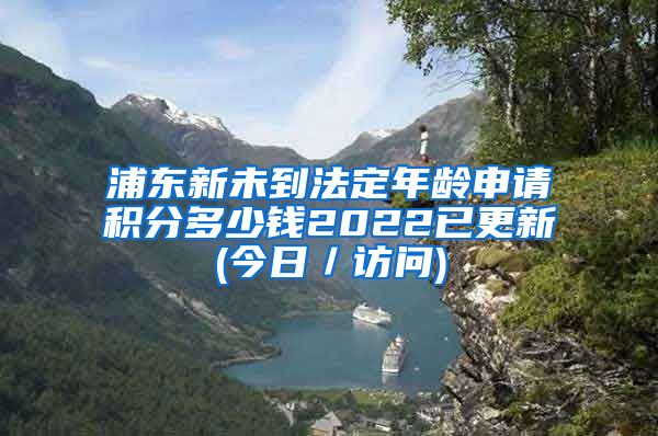 浦东新未到法定年龄申请积分多少钱2022已更新(今日／访问)