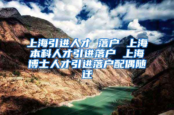 上海引进人才 落户 上海本科人才引进落户 上海博士人才引进落户配偶随迁