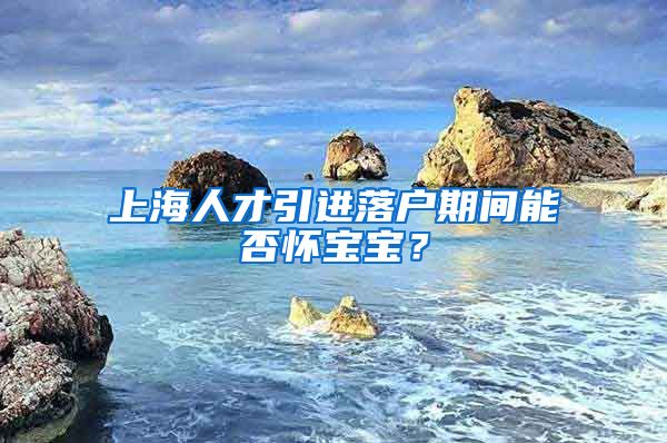 上海人才引进落户期间能否怀宝宝？