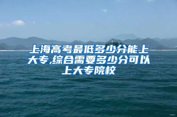 上海高考最低多少分能上大专,综合需要多少分可以上大专院校