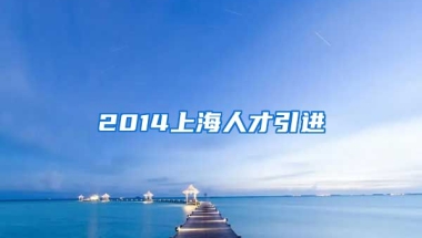 2014上海人才引进