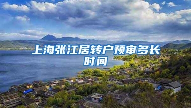 上海张江居转户预审多长时间